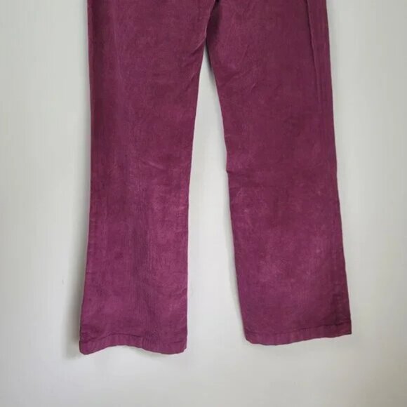 Faherty Maroon Banner Stretch Corduroy Wide Leg Pants - Picture 11 of 14